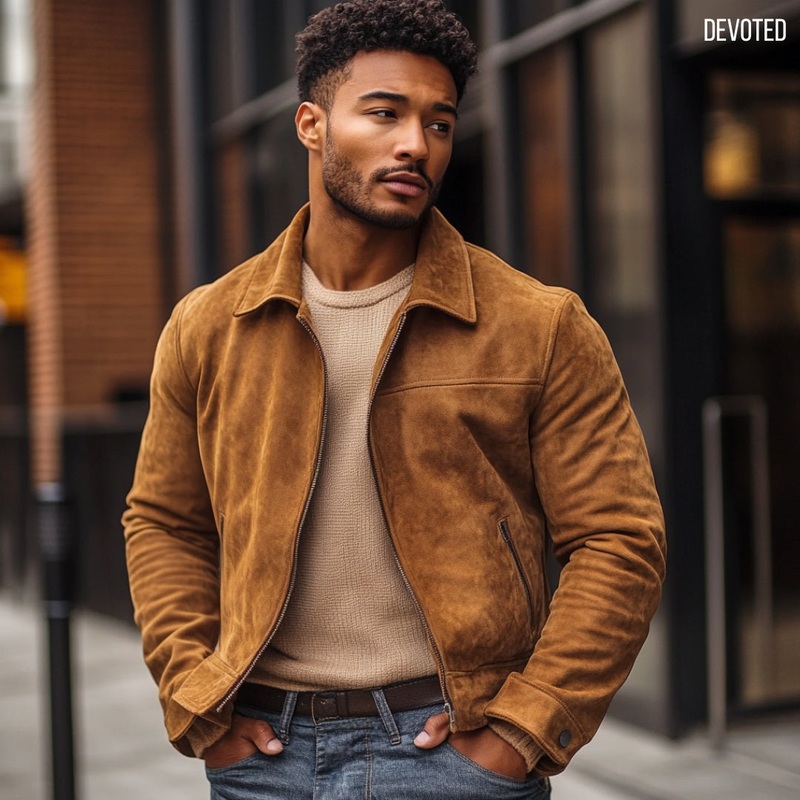 Phantom Jacket XS Tan Suede