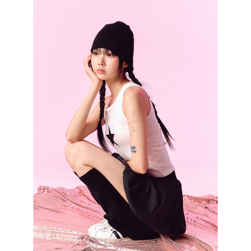 Star Graphic Tank Top IL328 White S