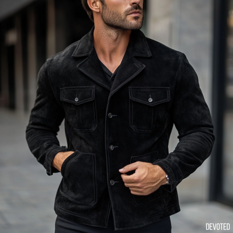 Tejas Jacket XS Black Suede