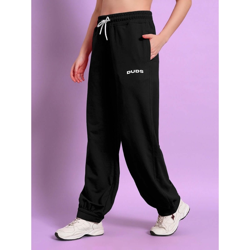 WOMENS AUSTRIAN RELAXED-FIT JOGGERS BLACK XS