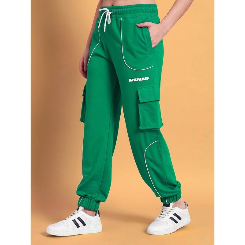 WOMENS DEVENO RELAXED-FIT JOGGERS GREEN XS