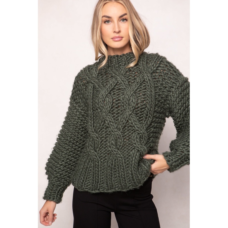 Erica Sweater in Emerald XXS