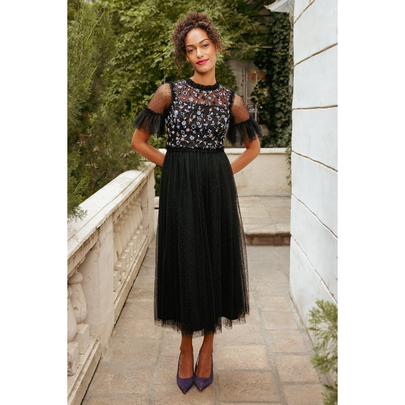 Louisa Dress in Black XXS