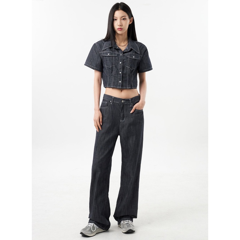 Low Rise Wide Pants CU312 White S