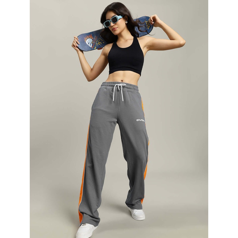 WOMENS SANFORD STRIPE JOGGERS GREY XS