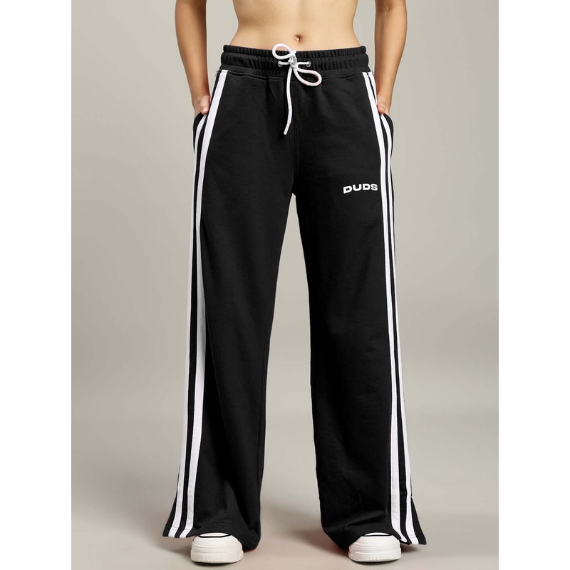 WOMENS UNITED STRIPE JOGGERS BLACK XS