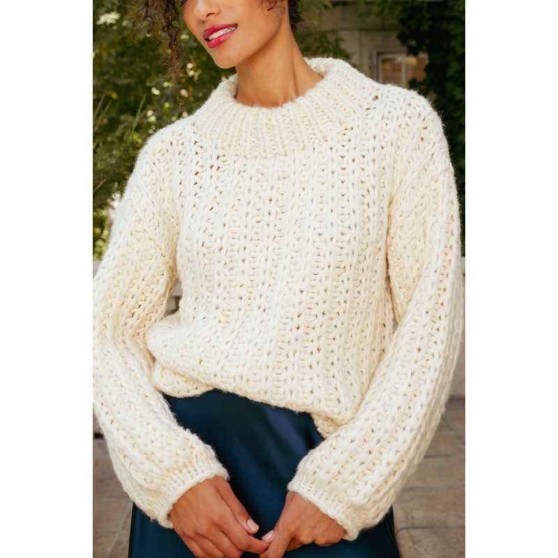 Julia Sweater in Cream XXS