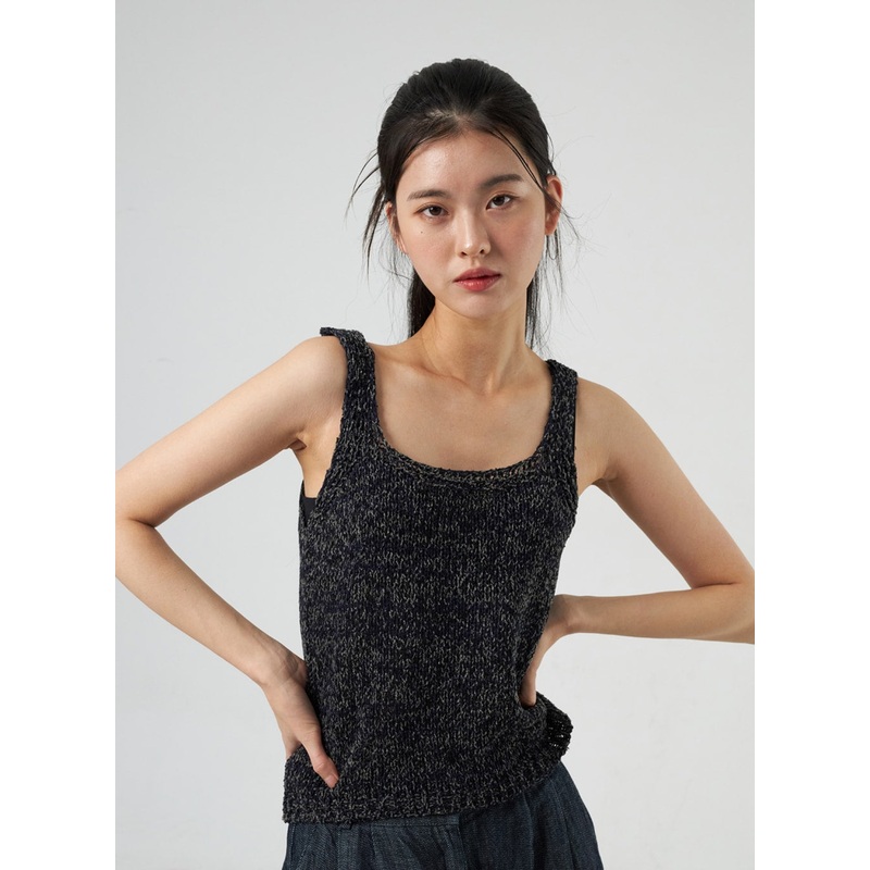 Knit Tank Top IY318 Beige S/M