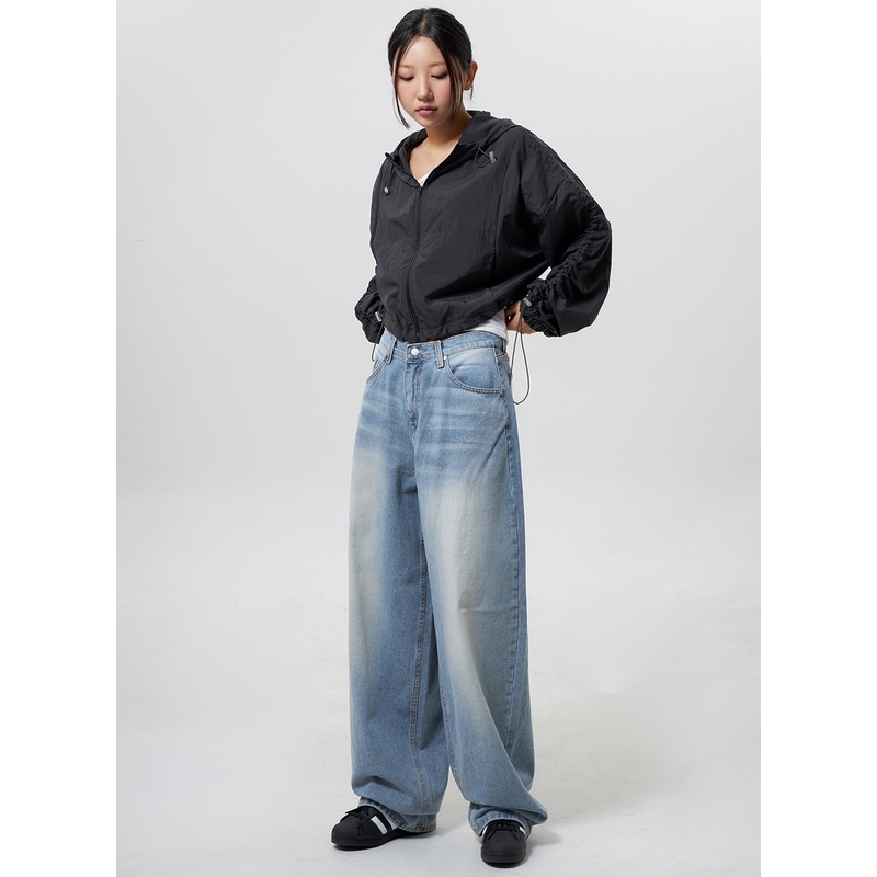 Low Rise Baggy Jeans CY324 Blue S