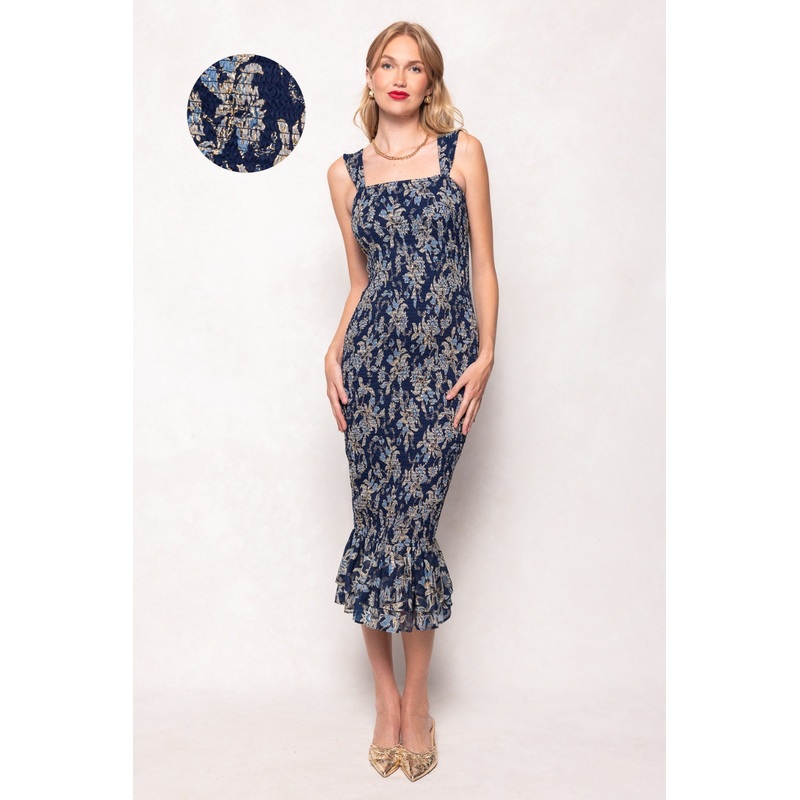 Mira Dress in Gilded Vine XXS
