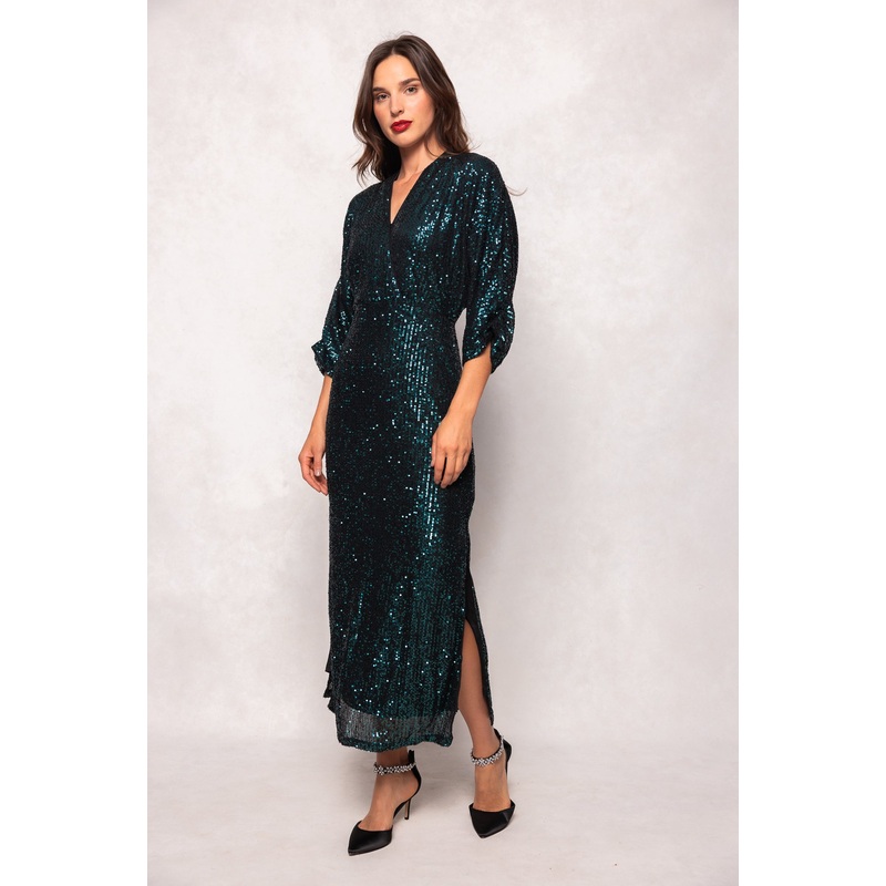 Orion Dress in Green Sequin XXS