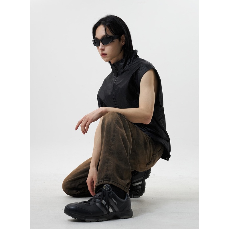 Zip-Up Vest Unisex CY322 White M/L