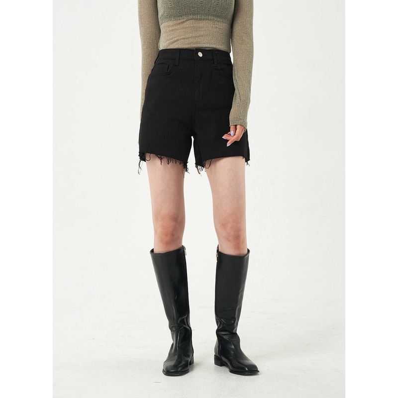 Basic Ripped Shorts OA325 White S