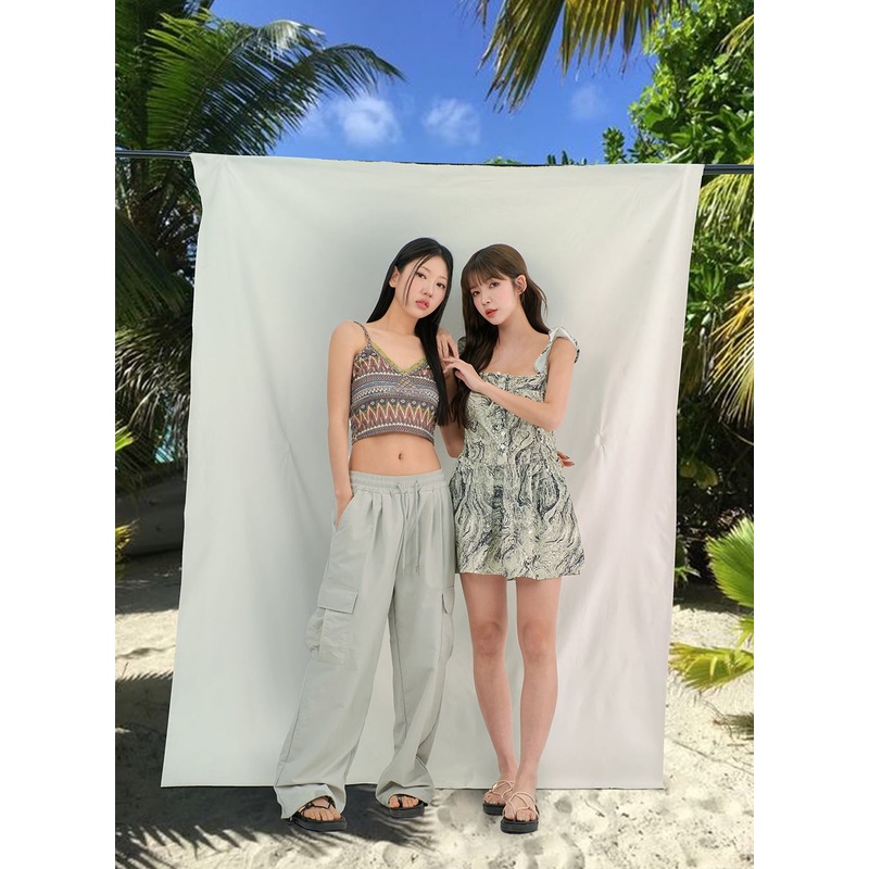 Cargo Nylon Pants BY303 Dark green M