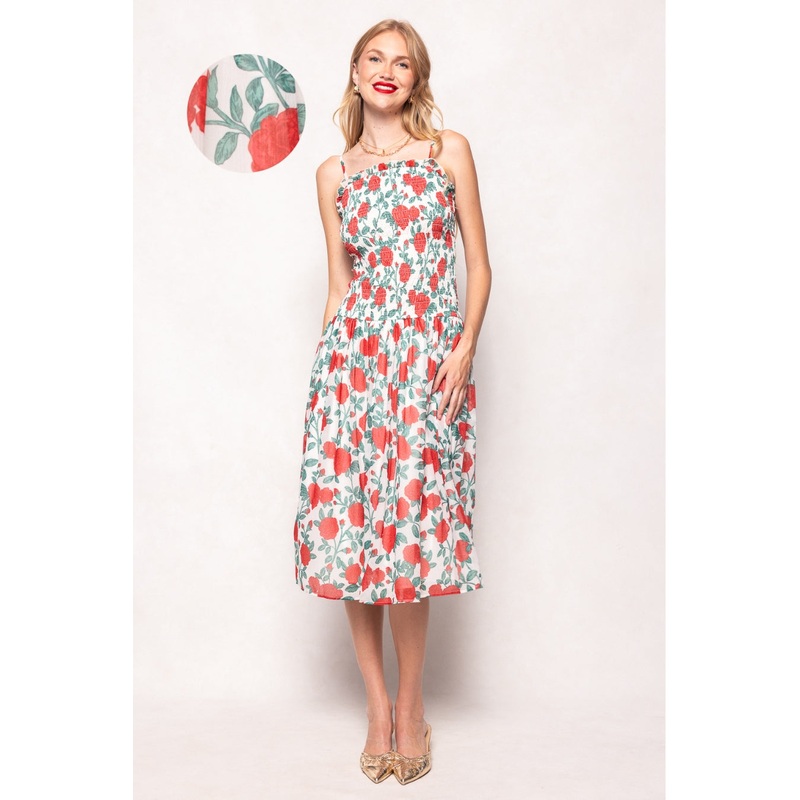 Kimberly Dress in Red Roses XX Small