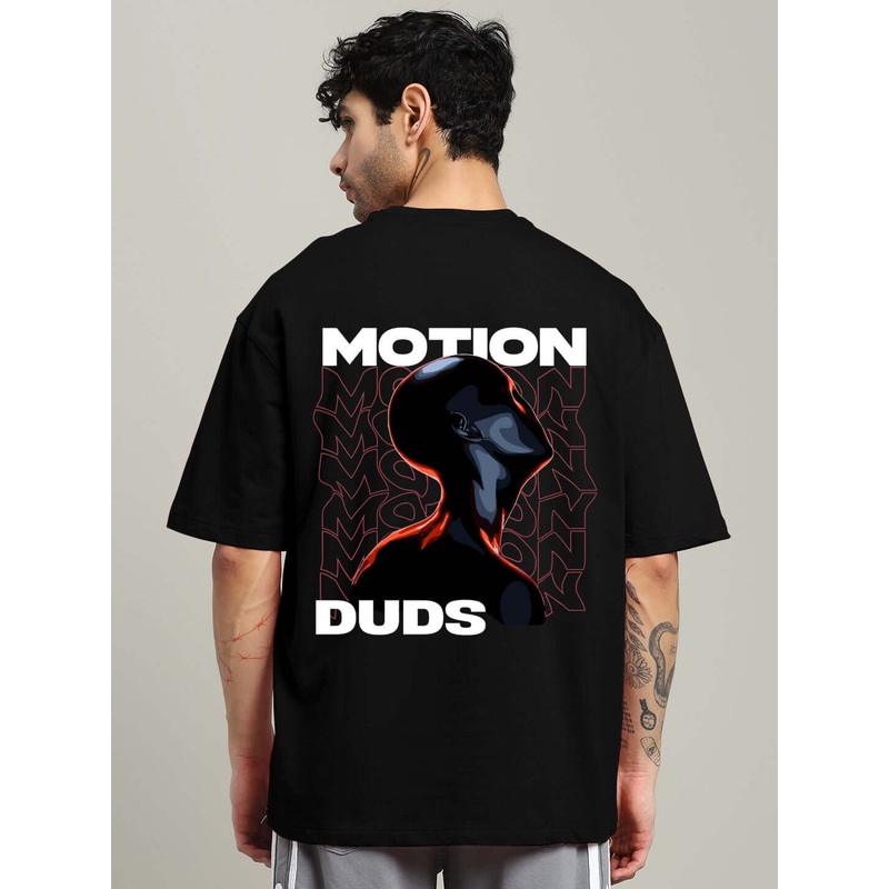 MOTION DROP OVERSIZED T-SHIRT BLACK XS