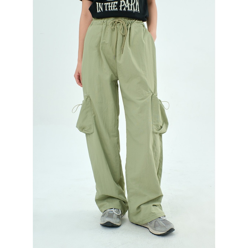 Nylon Pocket Pants BY304 Dark green S/M
