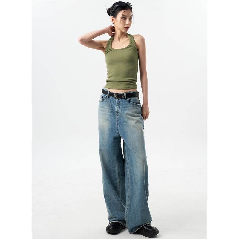 Oversized Jeans Unisex CY312 Blue S