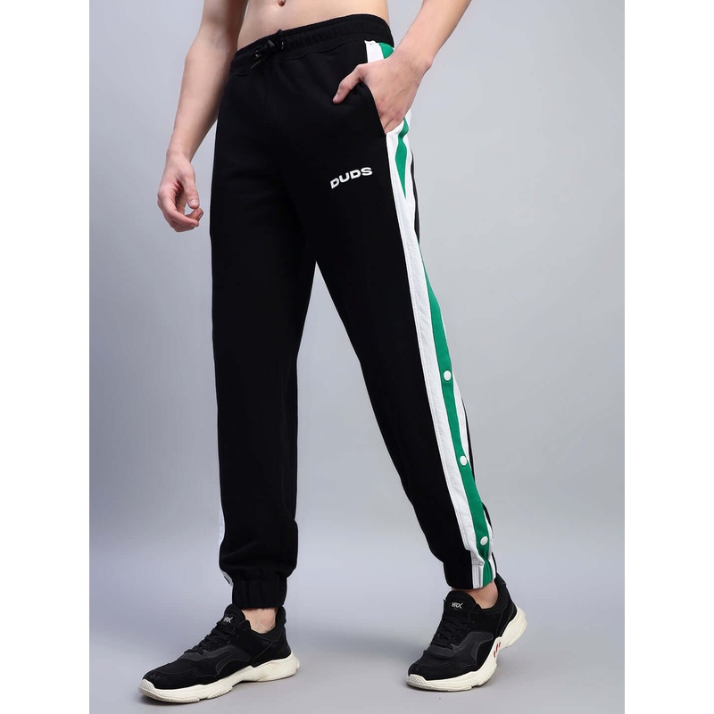 EMIRATI STRIPES JOGGERS BLACK-GREEN XS