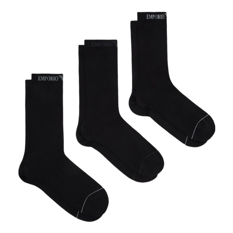 Emporio Armani Socks Black/Black/Black One Size