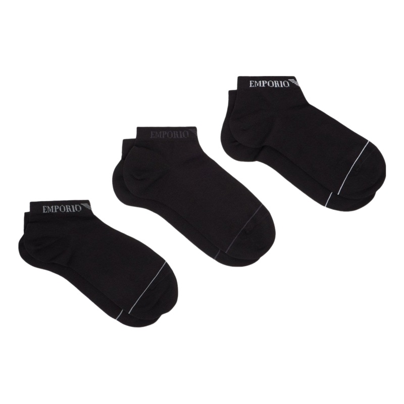 Emporio Armani Socks Black/Black/Black Small/Medium