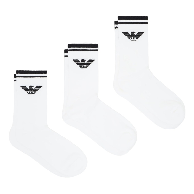 Emporio Armani Socks White/White/White One Size
