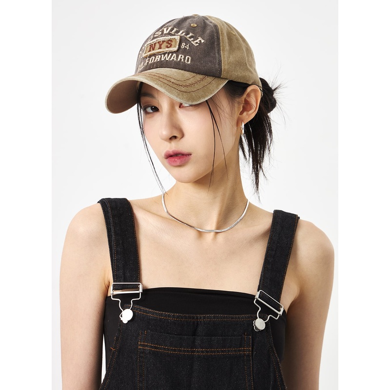 Graphic Baseball Cap CA311 Dark beige One Size