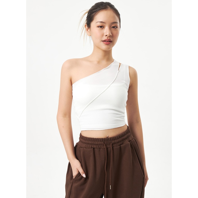 Off-Shoulder Cut Out Top CA318 White S/M