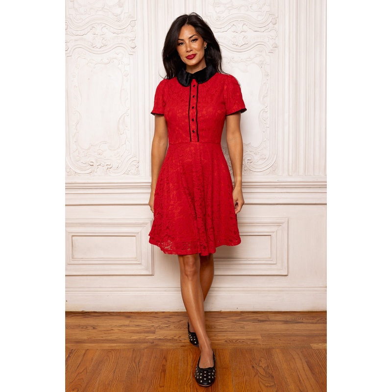 Penny Dress in Red Lace 00