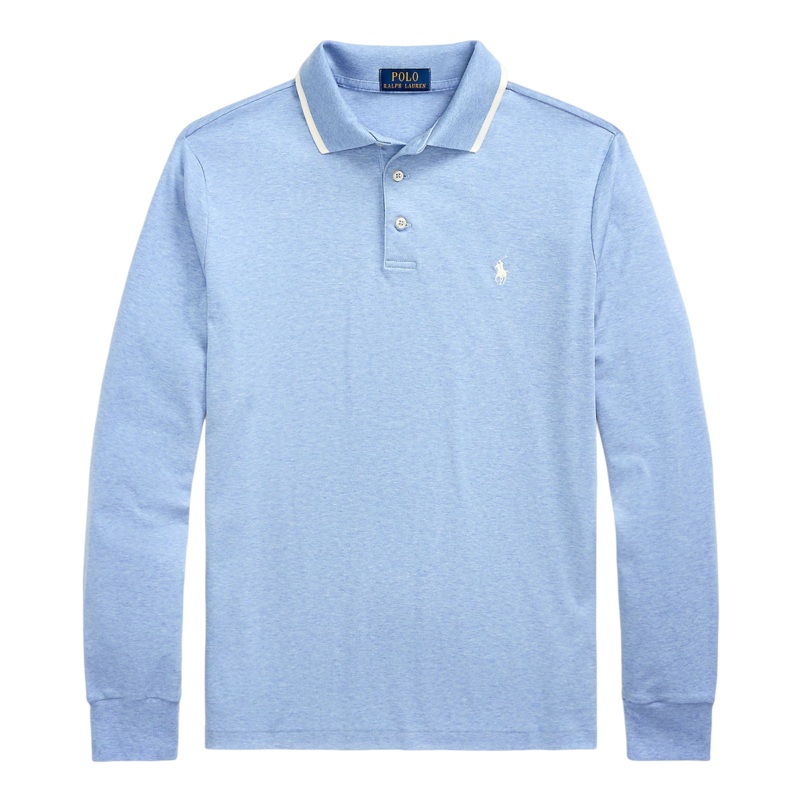 Polo Ralph Lauren Long Sleeve Polo Shirt Isle Heather Medium