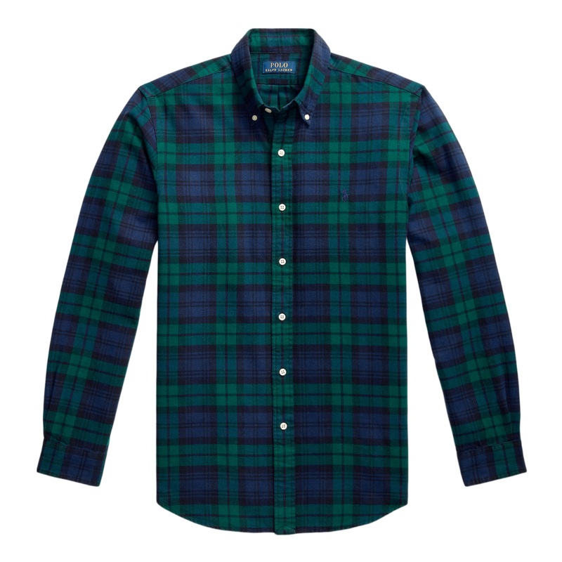 Polo Ralph Lauren Long Sleeve Shirt 5753 Navy/Green Multi Small