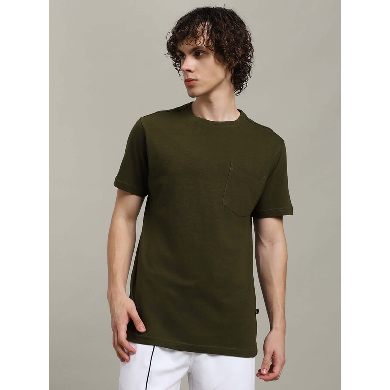 ROBAR REGULAR FIT T-SHIRT OLIVE XS
