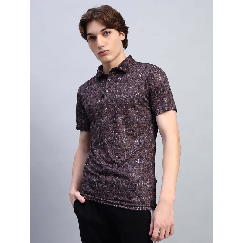SCOTTISH REGULAR FIT T-SHIRT BROWN XS