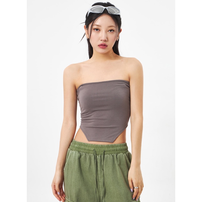 Slit Tube Top CA307 White S/M