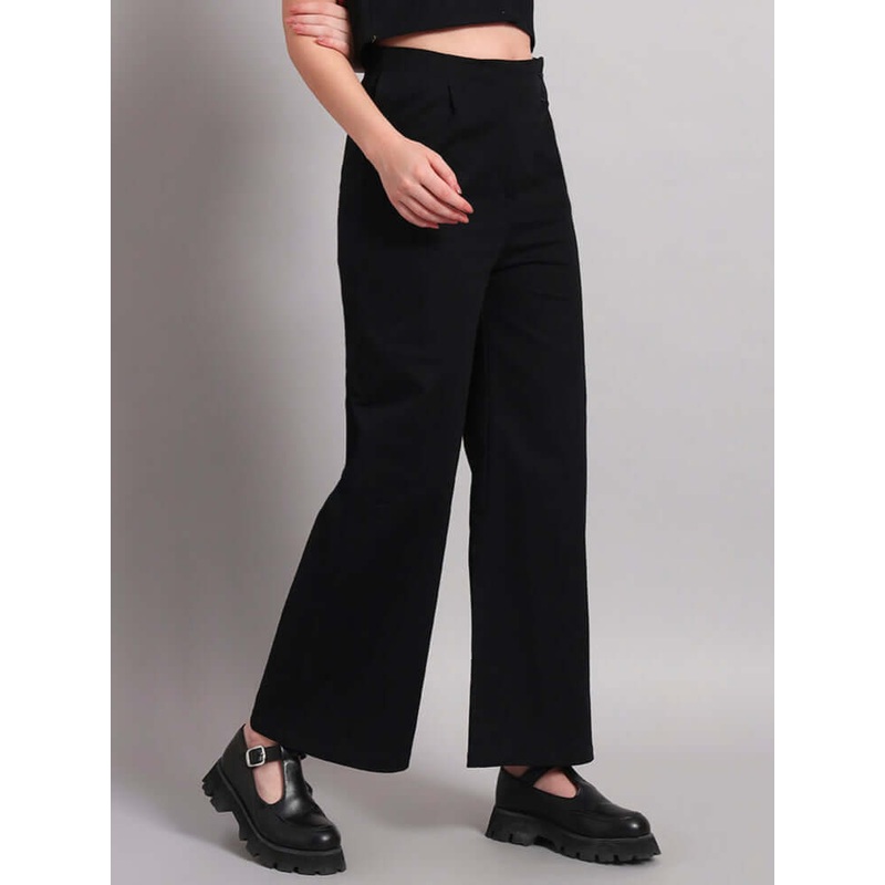 WOMEN CHIC RELAXED FIT JOGGER BLACK XS