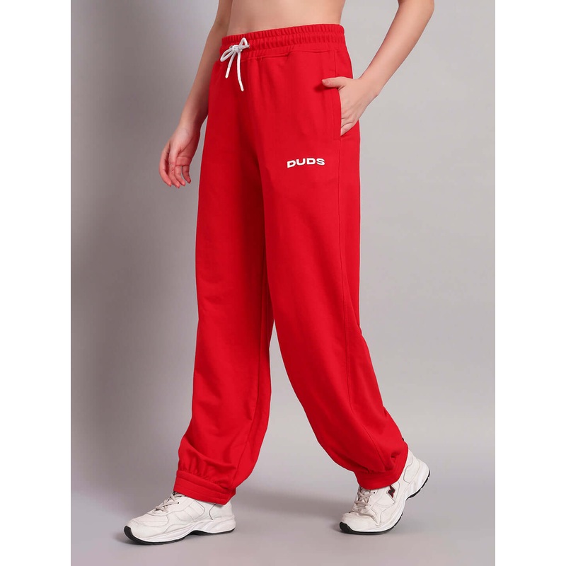 WOMENS AUSTRIAN RELAXED-FIT JOGGERS RED XS