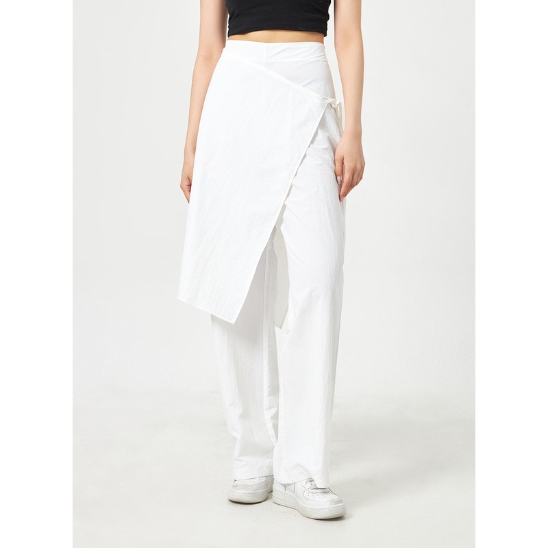 Wrapped Nylon Pants BA311 White S/M