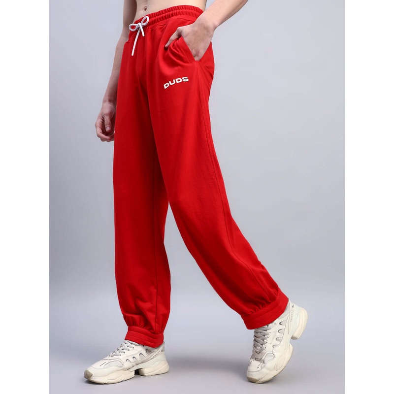 AUSTRIAN RELAXED-FIT JOGGERS RED XS