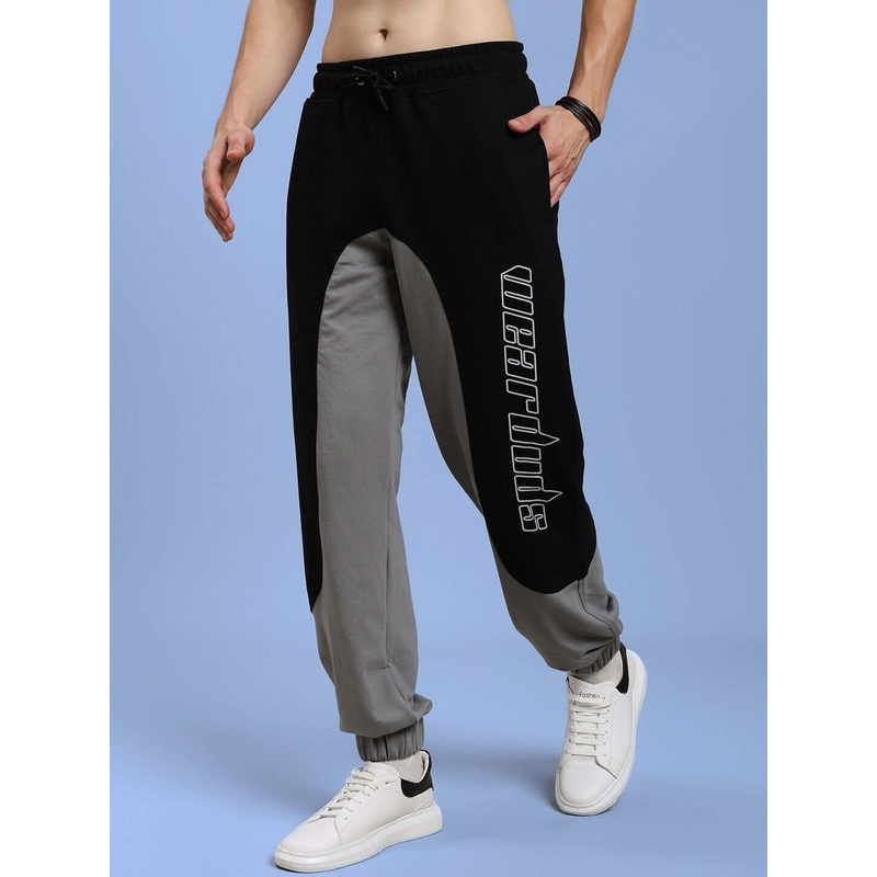 BERLIN RELAXED FIT JOGGERS BLACK GREY XS