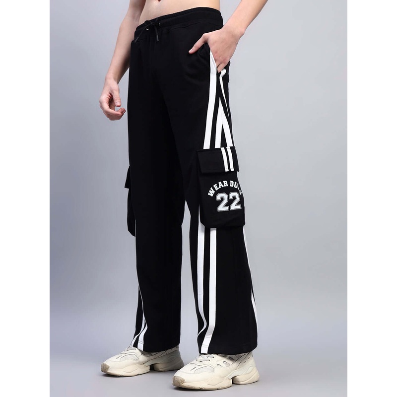 CRUCIS MULTI POCKET RELAXED-FIT JOGGERS BLACK XS