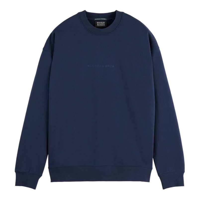 Scotch & Soda Logo Sweatshirt Sky Captain Medium