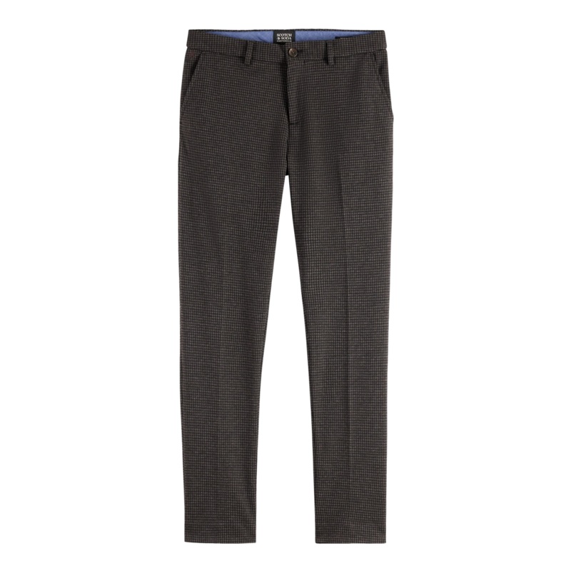 Scotch & Soda Mott Tailored Jersey Yarn Dyed Chino Antra Herringbone 32 Regular