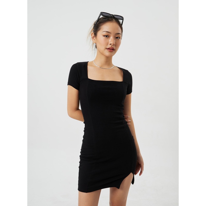 Short Sleeve Mini Dress CM303 White S/M