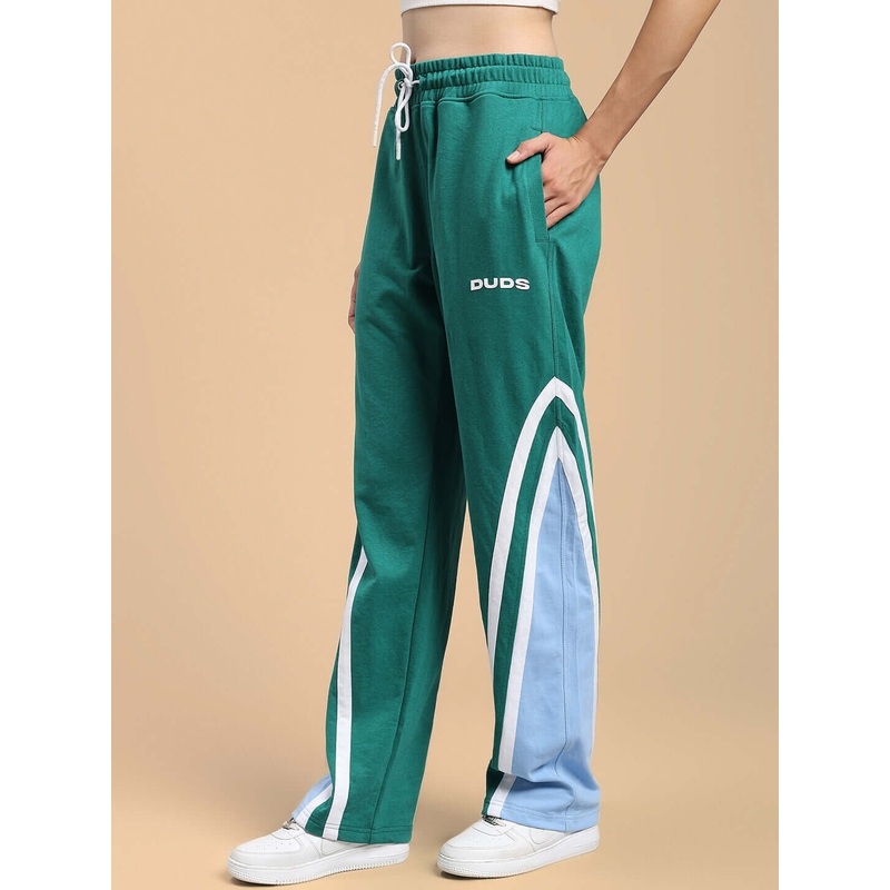 WOMENS RIO ONE RELAXED FIT JOGGERS TEAL GREEN XS