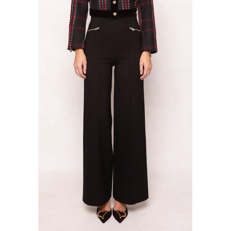 Alyssa Pop Ponte Pants in Black XX Small