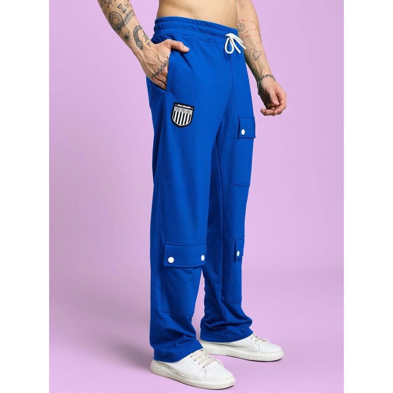 AWESOME FLAP POCKET BAGGY JOGGER BLUE XS