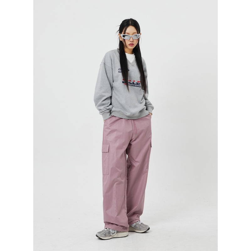 Baggy Cargo Pants Unisex F315 Dark pink M/L