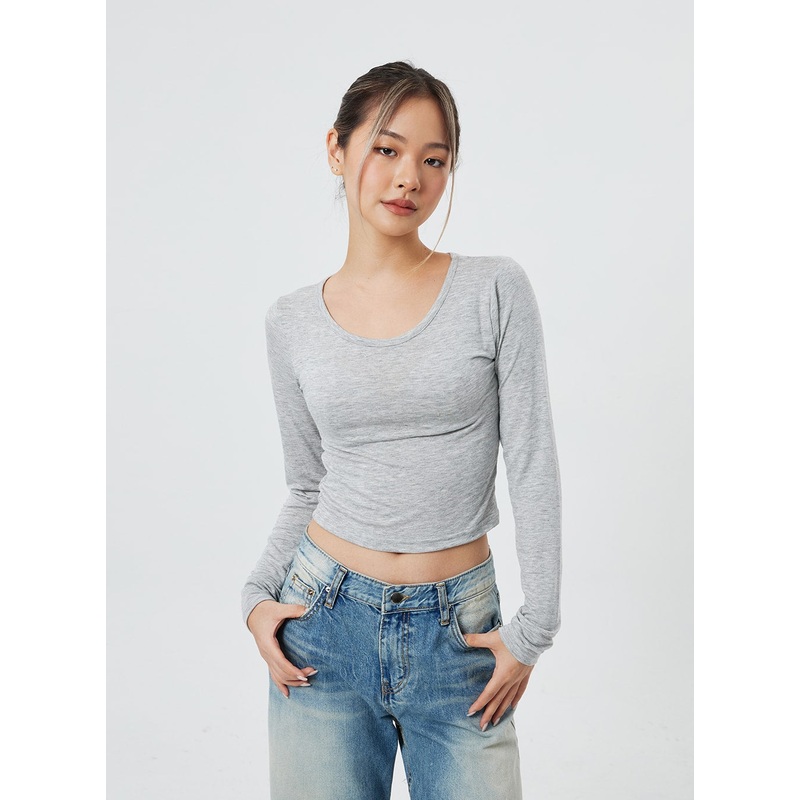 Basic U-Neck T CF317 White S/M