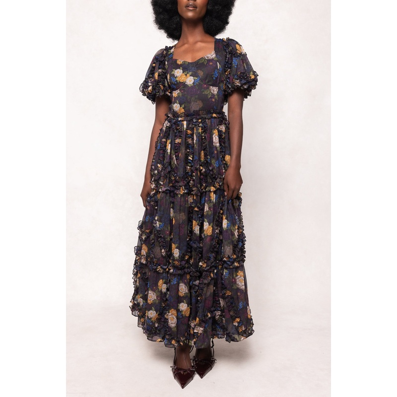 Layla Dress in Winter Floral 00