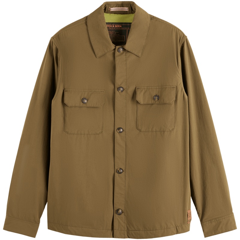 Scotch & Soda Stretch Overshirt Algae Medium